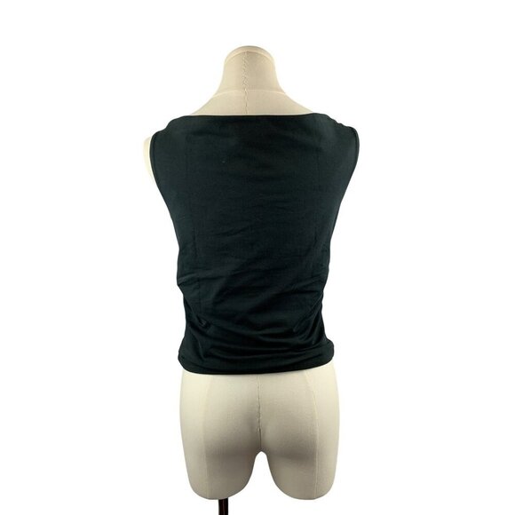 J.Crew Womens Black Sleeveless V Neck Top S - Picture 3 of 5